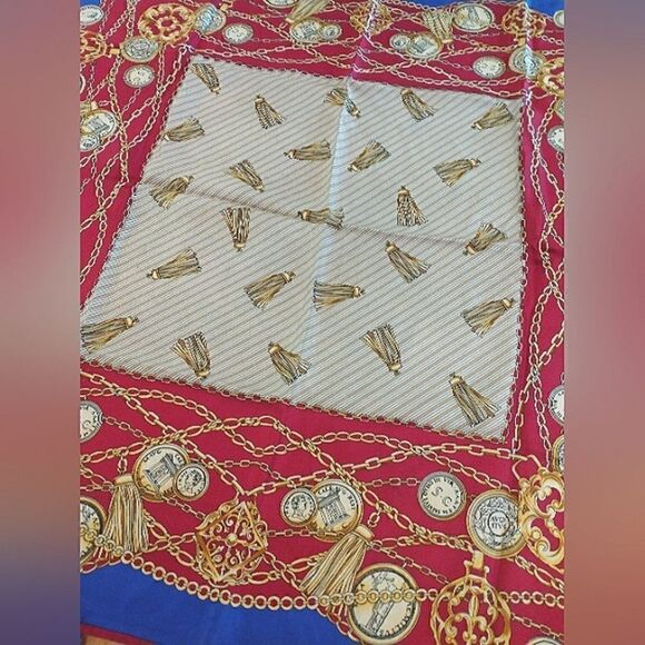 Adrienne Vittadini 💯 Silk Scarf Vintage Square - Picture 9 of 11